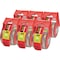 Scotch Packing Tape w/Refillable Dispensers, 2"x22.2 Yds., 6/PK, CL 6PK MMM1456 - alternate 1